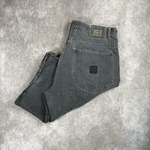 Vintage Girbaud Shorts Men's 38 Black Denim Baggy Hip Hop Jean Jorts Y2K 90s